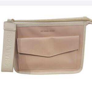 Michael Kors Pale Pink Trousseau Bag Wristlet & Dust Bag NWOT